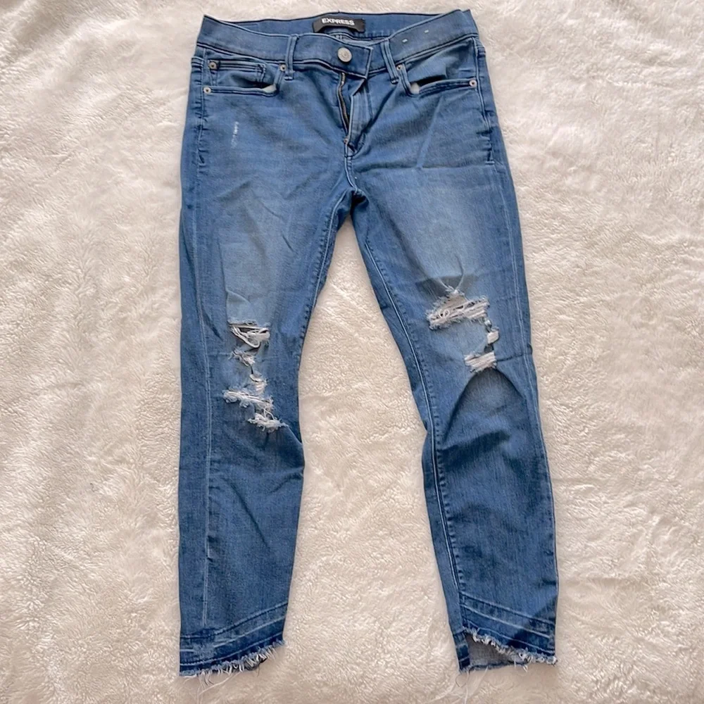 Express Cropped Jeans Mid Rise - Picture 5 of 6